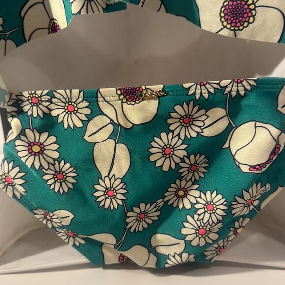 REDUCED WiLDFOX NWT 2 PIECE SWIMSUIT-STRAPLESS TOP & BIKINI BOTTOM  FLORAL XS - Picture 8 of 14